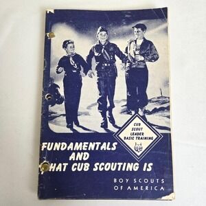 9 Vtg 50s Boy Scouts Of America Cub Scout Leader Basic Training Pamphlets